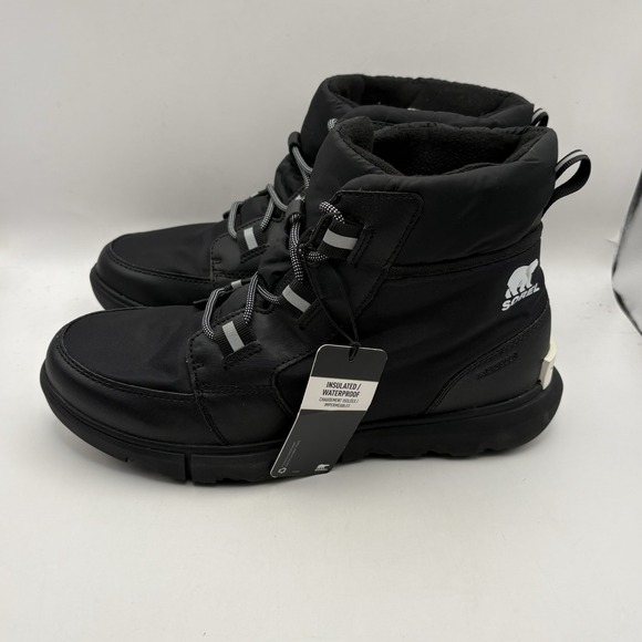 Sorel Shoes - Sorel Womens Explorer II Carnival Sport Waterproof Boot Black 10.5M